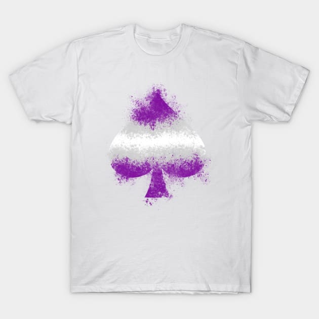 Grey Ace Spades T-Shirt by Silentrebel